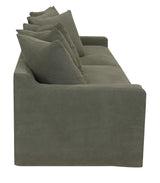 3 SEATER SOFA - LUCCA OLIVE (2.27m x 73 x 67cm)