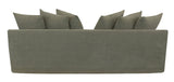 3 SEATER SOFA - LUCCA OLIVE (2.27m x 73 x 67cm)