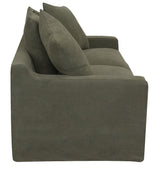 LUCCA 2 SEATER SOFA - OLIVE (1.7m x 73cm x 67cm)