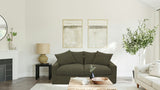 LUCCA 2 SEATER SOFA - OLIVE (1.7m x 73cm x 67cm)