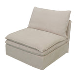 1 SEATER - CALAIS  OATMEAL (87 x 95 x 90cm)