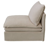 1 SEATER - CALAIS  OATMEAL (87 x 95 x 90cm)