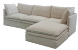 1 SEATER - CALAIS  OATMEAL (87 x 95 x 90cm)