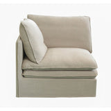 CALAIS CORNER OR LEFT/RIGHT END - OATMEAL (95 x 95 x 90cm)