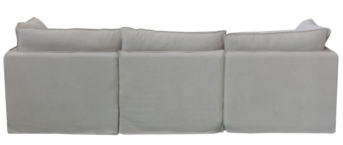 CALAIS OTTOMAN - OATMEAL (95 x 95 x 49cm)