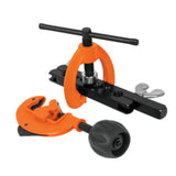 Pipe Cutting & Flaring Kit for 3-29mm metal, includes tube cutter and countersink for smooth cuts and flared edges.