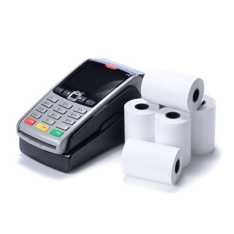 5 high-quality Thermal Rolls 80 x 80mm, ideal for POS systems, receipts, and ticket printing, ensuring crisp performance.
