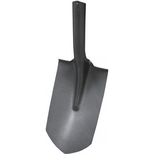 Heavy-duty trenching shovel head with 175mm narrow blade, featuring durable grey hammertone finish for precise digging tasks.
