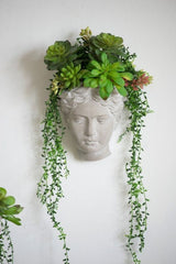 Visage Cement Wall Vase - Small