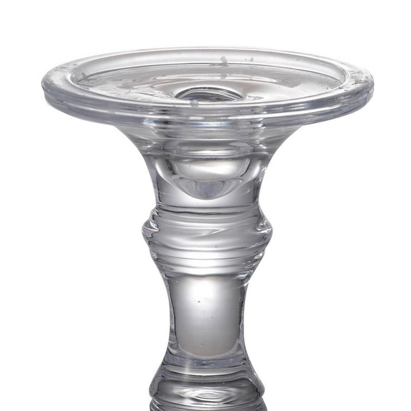 CANDLE STICK - GLASS (12 x 23.5cm)