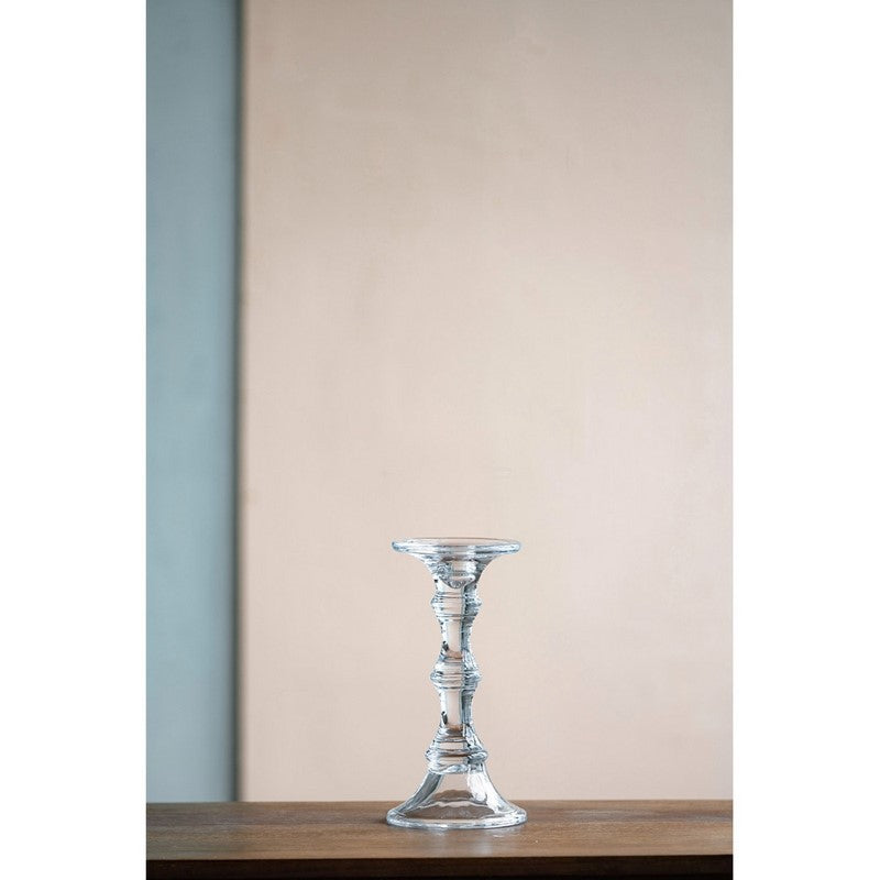 CANDLE STICK - GLASS (12 x 23.5cm)