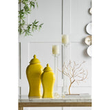 PILLAR CANDLE HOLDER - CRYSTAL (58 x 9cm)