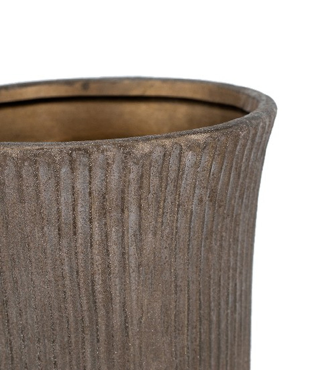 VASE - TERRACOTTA (17.5 x 17.5 x 56.5cm)