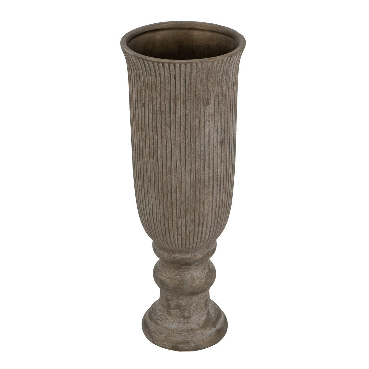 VASE - TERRACOTTA (15.5 x 15.5 x 41.5cm)