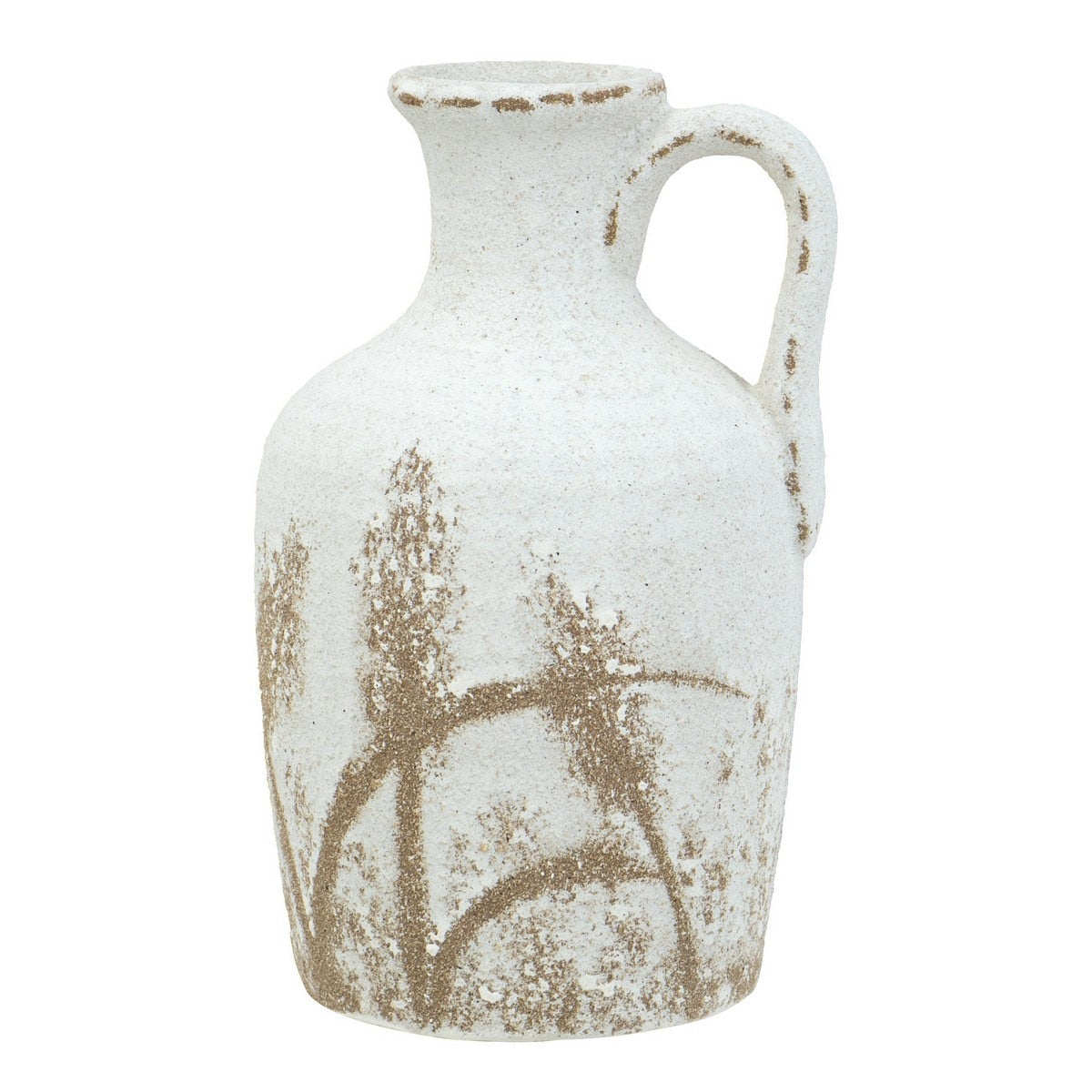 Ceramic VASE - Cream/Natural (16 x 15 x 26cm)