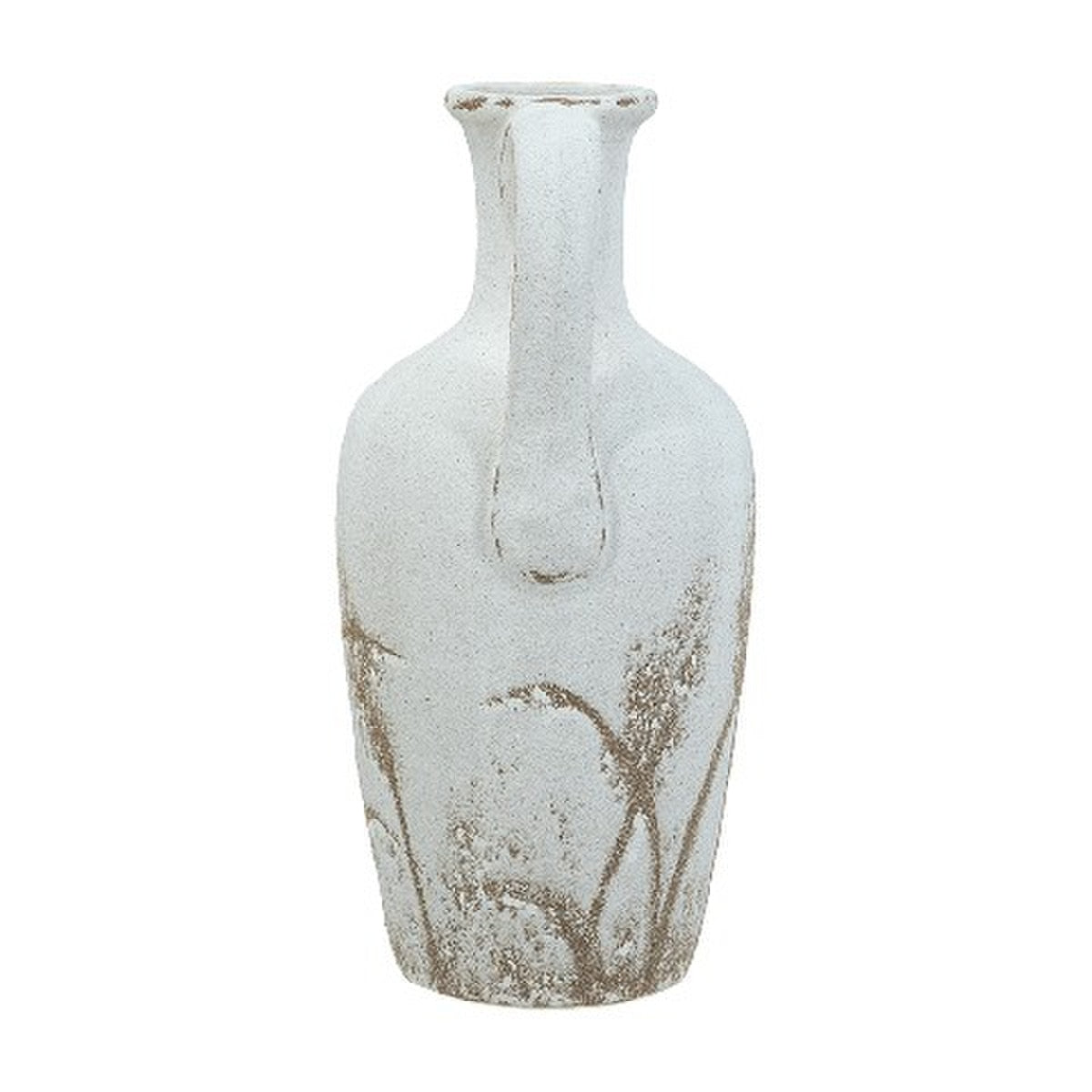Ceramic VASE - Cream/Natural (17 x 15.5 x 34cm)