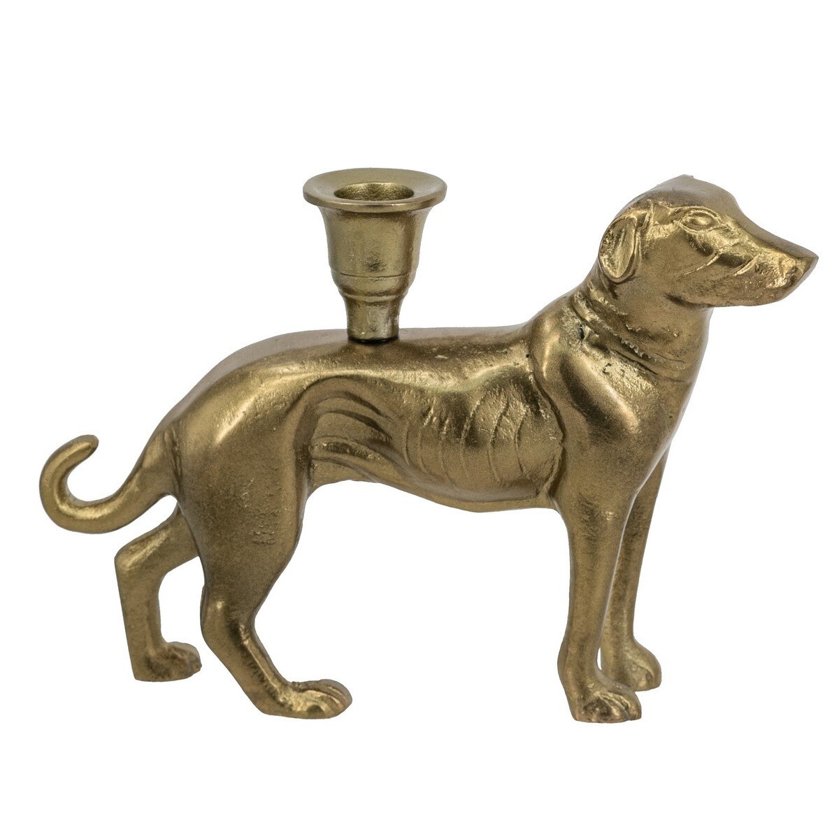 TAPER HOLDER - DOG Gold (24 x 5 x 16.5cm)