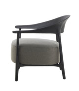 LOUNGE CHAIR W/OUTDOOR FABRIC - DRIFT BLACK PP FRAME/CHARCOAL OUTDOOR FABRIC