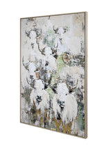 FRAMED CANVAS  - Cattle 80% HANDPAINTING (80cm x 1.2m)