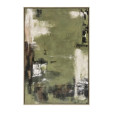 FRAMED CANVAS  - Green 80% HANDPAINTING (80 x 1.2m)