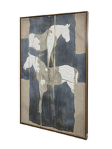 FRAMED CANVAS - Horses 80% HANDPAINTING (80 x 1.2m)