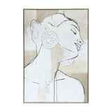 FRAMED CANVAS - FEMININE SILHOUETTE 80% HANDPAINTING (80 x 1.2m)