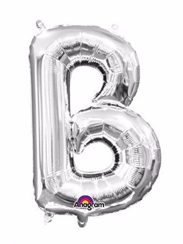 Letter B Silver Megaloon 40cm Foil Balloon