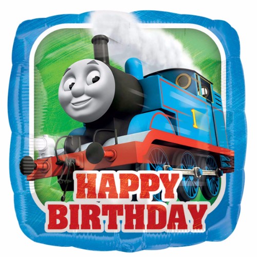 45cm foil balloon featuring Thomas the Tank Engine, perfect for birthday celebrations and themed parties.