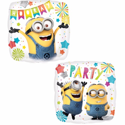 Balloon 45cm Minions Party Hooray