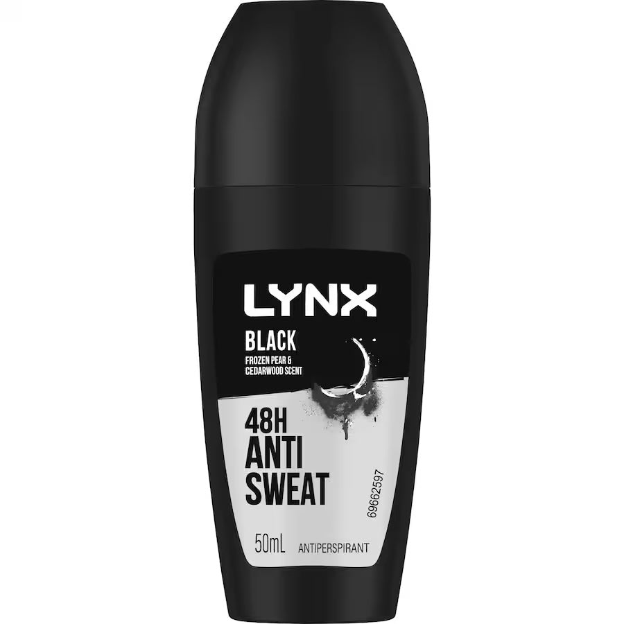 Lynx Roll On Black 50ml - Pack of 3