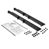 1U Server Rack Rails with Adjustable Mounting Depth - 4 post