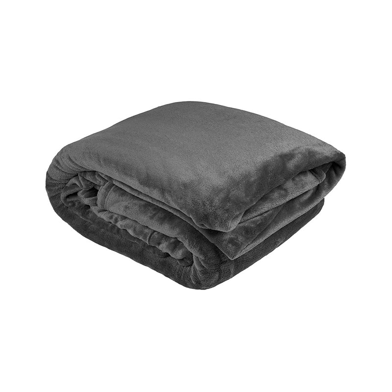 Double/Queen Ultraplush Blanket Charcoal- Bambury