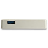 USB 3.1 USB-C Ethernet Adapter with Extra USB Port - White