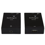 1 Port USB 2.0 Over Cat5 or Cat6 Extender Kit - 165ft (50m) - USB Extender