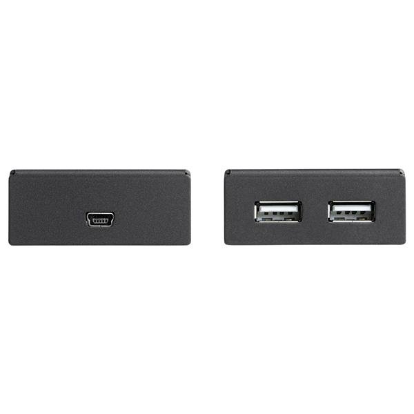 4-port USB 2.0 extender over Cat5/Cat6, extending up to 165ft for enhanced device connectivity in homes and offices.