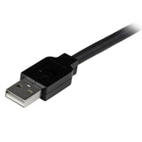 25m USB 2.0 Active Extension Cable with male and female connectors for seamless long-distance connectivity and high-speed data transfer.