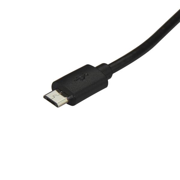 USB-C to Micro-B cable, 1.8m, for charging and data transfer between USB-C laptops and Micro-USB devices.