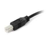 9m/30' Active USB 2.0 A to B Cable - M/M - Black