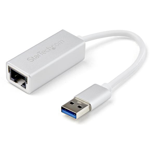 USB 3.0 to Gigabit Network Adapter - Silver