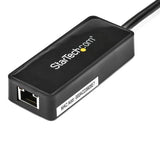USB 3.0 to Gigabit Ethernet Adapter NIC w/ USB Port - Black