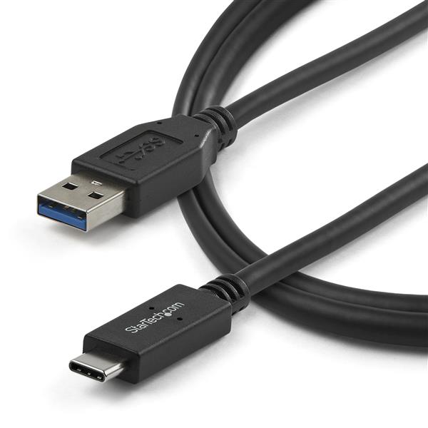 USB-C to USB-A cable, 91cm, USB 3.1 certified, delivers 10Gbps data transfer and versatile charging for mobile devices.