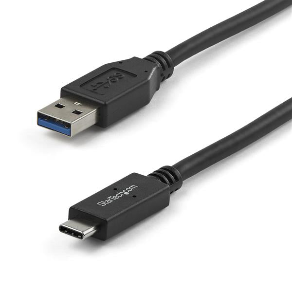 USB-C to USB-A cable (3ft) for fast data transfer up to 10Gbps, compatible with USB-C devices, certified for quality.