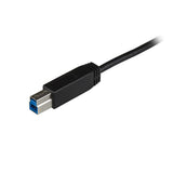 USB-C to USB-B printer cable, 91 cm, supports USB 3.1 (10Gbps) for fast connectivity with printers and scanners.