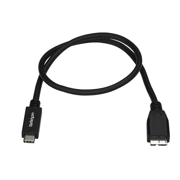 USB-C to Micro-B Cable - M/M - 0.5 m - USB 3.1 (10Gbps)