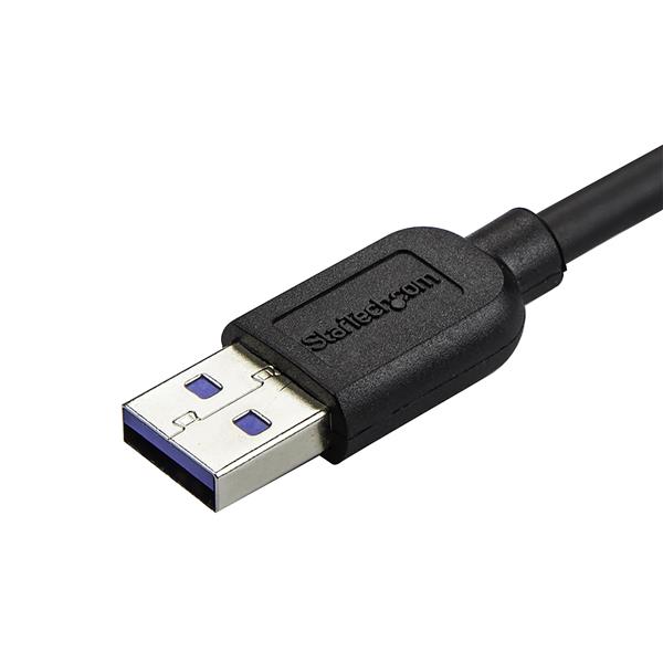 Slim Micro USB 3.0 Cable - M/M - Right-Angle Micro-USB - 0.5m (20in)