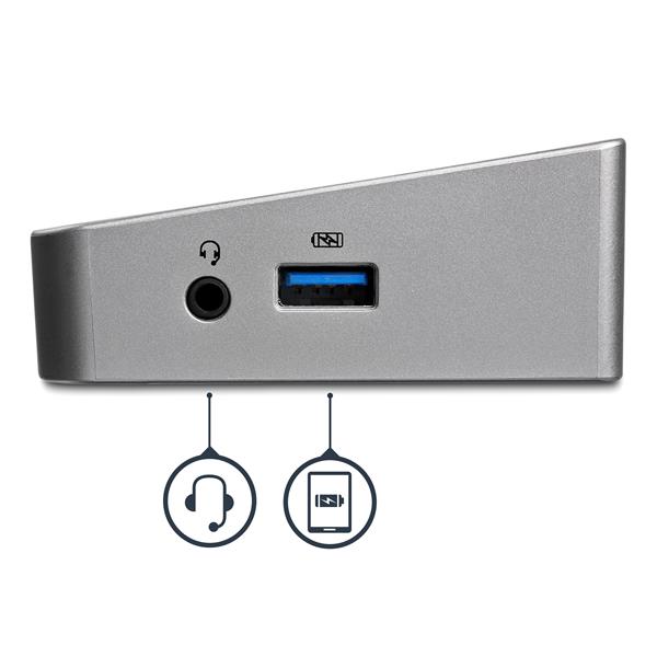 Triple-Monitor Docking Station for Laptops - USB 3.0