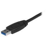 USB 3.0 Data Transfer Cable, 6 ft long, enables fast file transfers up to 5 Gbps between Mac and Windows without extra drivers.