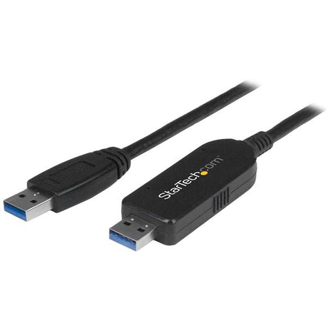 USB 3.0 Data Transfer Cable for quick file transfers between Mac and Windows computers, 5 Gbps, no drivers needed.