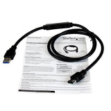 USB 3.0 to eSATA HDD / SSD / ODD Adapter Cable - 3ft eSATA Drive to USB 3.0