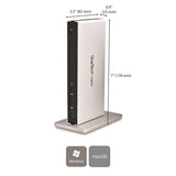 DVI Dual-Monitor Docking Station for Laptops - HDMI and VGA Adapters - USB 3.0